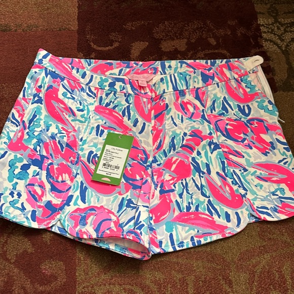 HAZELLE STRETCH SHORTS - Picture 1 of 6